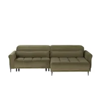 Sofa.de Ecksofa Logan ¦ grün ¦ Maße (cm): B: 283 H: 80 T: 179