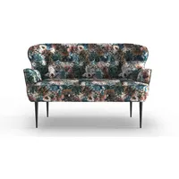 Cantus Küchensofa, Blau, Rosa, Beige, Textil, Rose, 2-Sitzer, 153x97x87 cm, Made in EU, Rücken echt, Küchen, Küchenmöbel, Küchensofas