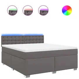 vidaXL Boxspringbett 180 x 200 cm Grau
