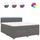 vidaXL Boxspringbett 180 x 200 cm Grau