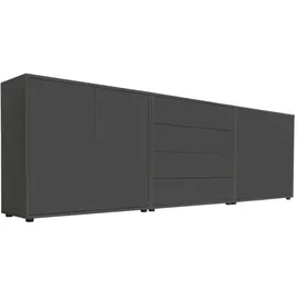MID.YOU Sideboard Mailand Set 5 Anthrazit