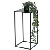 DanDiBo Ambiente DanDiBo Blumenhocker Metall Schwarz Eckig 50 cm Blumenständer Beistelltisch 96312 S Blumensäule Modern Pflanzenständer Pflanzenhocker