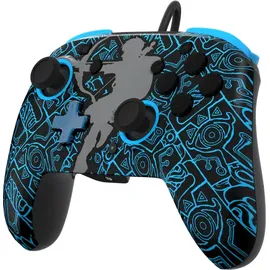 PDP Rematch Wired Controller Glow in the Dark Blau Nintendo Switch