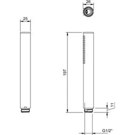 Villeroy & Boch Verve Showers Handbrause, 1 Strahlart, TVS109006000K5
