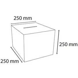Exacompta 89158D Losbox/Einwurfbox versperrbar 25cm, transparent