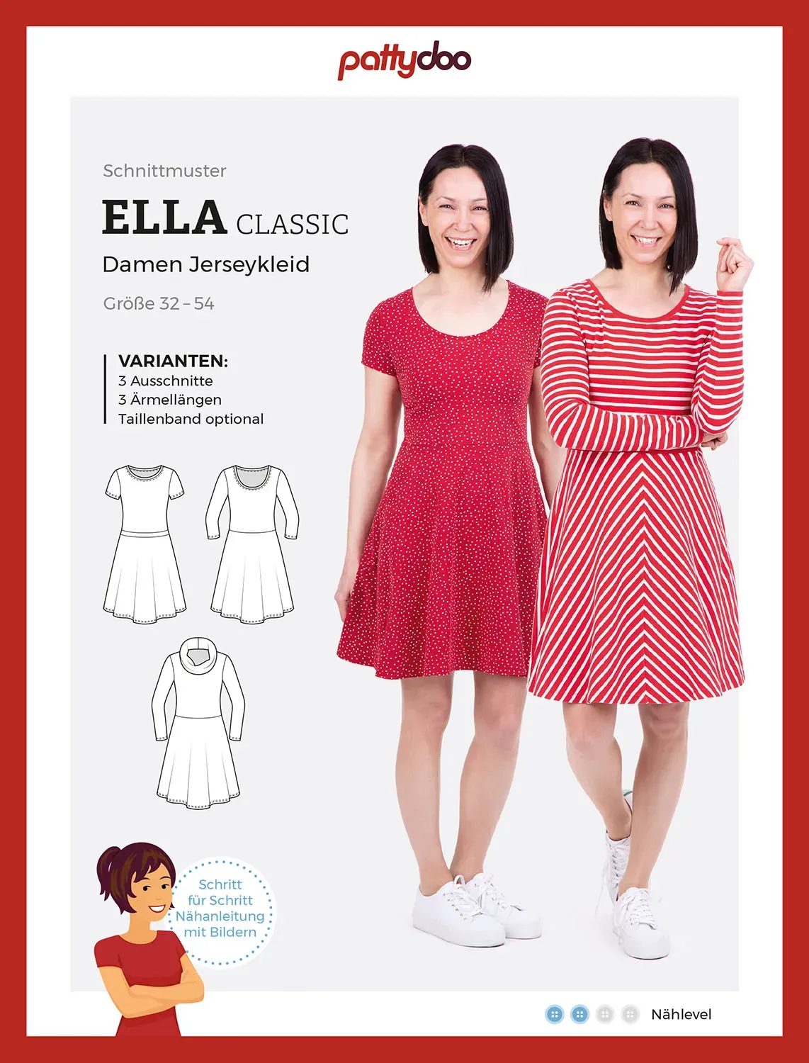 Pattydoo Papierschnittmuster Jerseykleid Ella Classic