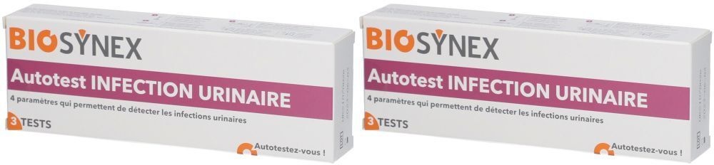 BIOSYNEX Exacto® Autotest infections urinaires 2x3 pc(s) bande(s) de test