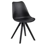 Polsterstuhl Esszimmerstuhl Stuhl Wohnzimmerstuhl  Küchenstuhl 1VPE Schwarz