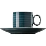 Thomas Becher Thomas Loft Night Blue Kaffeeobertasse +Untere 2-tlg., Porzellan blau