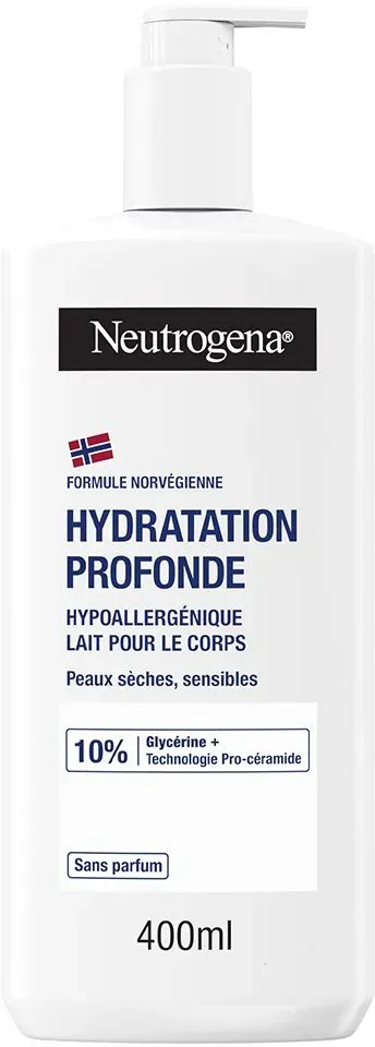 Neutrogena® Lotion Hypoallergénique Hydratation Intense 400 ml lait