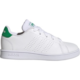 adidas Advantage Sneaker, FTWR White/Green/Core Black, 38