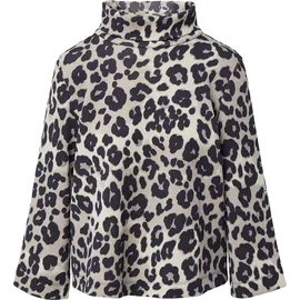 s.Oliver Scuba Sweatshirt Leo-Print Grau 38