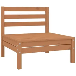 vidaXL Garten-Mittelsofa Honigbraun Massivholz Kiefer