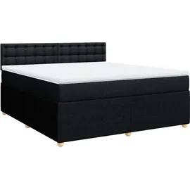 vidaXL Boxspringbett 180 x 200 cm Schwarz
