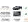 JUST SOUND best choice for caraudio Autoradio Blaupunkt Milano 200 BT passend für Mercedes CLK W209 + Harman Kardon System Schwarz | Bluetooth USB
