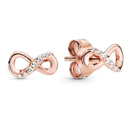 Pandora 288820C01 Damen-Ohrringe Ohrstecker Funkelnde Unendlichkeit