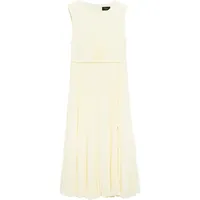 s.Oliver Plissiertes Midi-Kleid Gelb 42