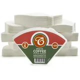 EDESIA ESPRESS – 1000 Kegelförmige Kaffeefilter aus Papier – Kaffeefilter Nr.4 für Manuelle Kaffeemaschine, Pour-Over und Sanftes Brühen – Größe 4 Weiß