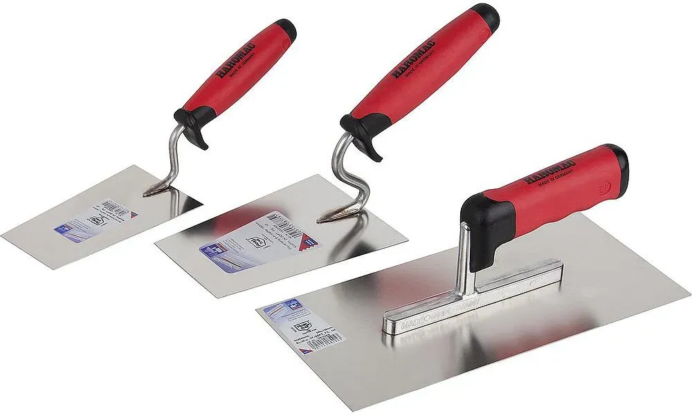 rostfreies HAROMAC Kellen-Set 3-teilig (2-K-Griff, Mauererkelle, uvm.)