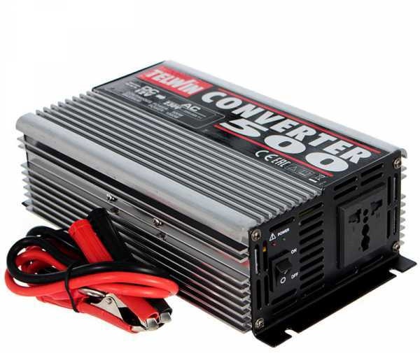 Telwin Converter 500 - Stromkonverter Inverter von 12V DC bis zu 230V AC - Leistung 500 W