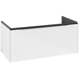Villeroy & Boch Waschbeckenunterschrank 1 Auszug 97,3 x 47,8 x 42,9 cm Brilliant White/Volcano Black