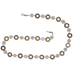 Collierkettchen STEUER "Brillenkette", bunt (mehrfarbig), Halsketten, Damen, 88cm, Metall, L: 88cm