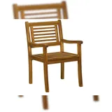 Möbilia Gartensessel mit Armlehnen 58 x 68 x 92 cm braun