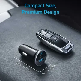 Anker 325 Auto-Ladegerät - Power Delivery - 53 Watt - Schwarz - Schwarz