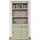 Casa Padrino Landhausstil Weinschrank Hellgrün / Grau 103 x 36 x H. 210 cm - Barschrank im Landhausstil - Landhausstil Bar Möbel