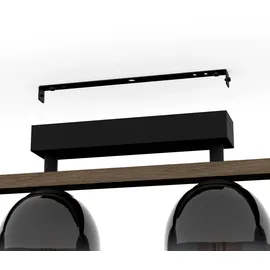 EGLO Filago 4-flg. 88 x 14,5 cm rund schwarz-holz-grau
