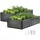 Vevor Hochbeet Metall 203 x 102 x 46 cm Dunkelgrau