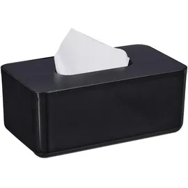 Relaxdays Tücherbox Schwarz