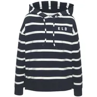ELBSAND Kapuzensweatshirt Damen marine-weiß Gr.XL (42)