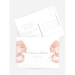 Antwortkarten für Ihre Feier selbst gestalten mit Spruch und Fotos im Onlinedesigner bei Meine-Kartenmanufaktur.de