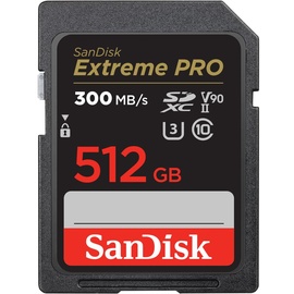 SanDisk Extreme Pro SDHC/SDXC UHS-II U3 V90 512 GB R300/W260