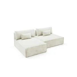 Möbel Kraft Eckcouch modular 2-Sitzer Beige