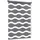Sekey Doppelrollo Wellen 130 x 130 cm Dunkelgrau