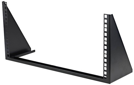 5U Vertical Wall Mount Rack - 19in Low Profile Open Wall Mounting Bracket - Network/Server Room/Data/AV/IT/Patch Panel/Communication/Computer Equipment - w/ Cage Nuts/Screws rack - 5U