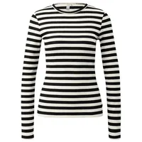 QS T-Shirt | schwarz|creme - XS