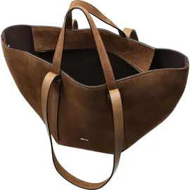 ABRO Schultertasche Leather Suede Shopper COSMO M Camel