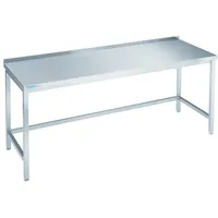 Chromonorm arbeıtstısch offen, mıt tıschplatte hınten auf 1400mm700mm900mm