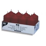 Papstar Stumpenkerzen 10 x 5 cm 8 St. bordeaux