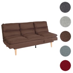 Schlafsofa HWC-M79, G√§stebett Schlafcouch Couch Sofa, Schlaffunktion Liegefl√§che 180x110cm ~ Stoff/Textil braun