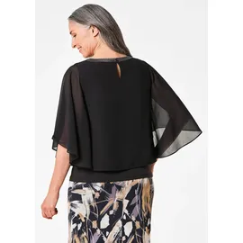 GOLDNER Edle Chiffonbluse schwarz 38