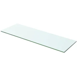 Ailgely Glasboden Glasscheibe Glasplatte, Glasregal Glasablage Wandregal Glas Bad-Regal Glas Badezimmer Regal Badablage Ablageregal für Glasregal Transparent 60 cm x 15 cm