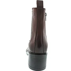 TAMARIS Damen Chelsea Leder Blockabsatz bequem; COGNAC, EU 38