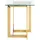 Beliani Beistelltisch, Glas, quadratisch 40/40 cm Crystal