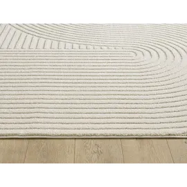 The CarPET Teppich THE CARPET "Everest", beige (creme), B:120cm H:14mm L:170cm, Polypropylen, Teppiche, Teppich, moderner Wohnzimmer Teppich hohe Flordichte