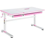 [en.casa] Schreibtisch, Sauda 120x60 cm Pink