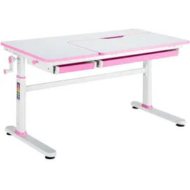 [en.casa] Schreibtisch, Sauda 120x60 cm Pink